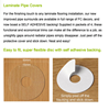 Picture of Laminate Pipe Covers Pack of 4 Self Adhesive