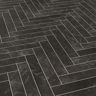 Picture of Knight Tile Herringbone  Midnight Marble SM-ST28