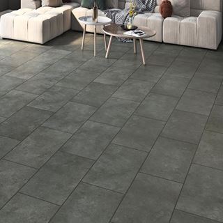 Firmfit Pre-Grouted Tiles Silver Concrete - (LT-2466
